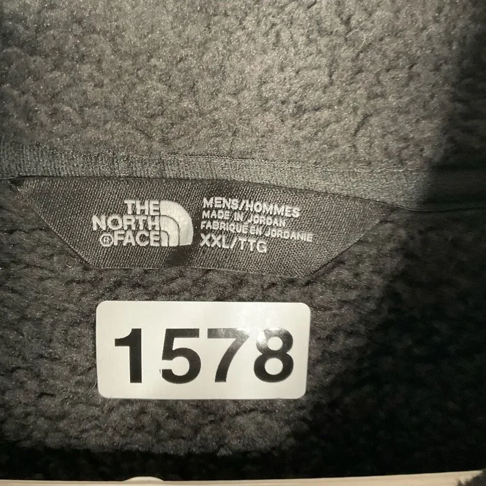 The North Face Men's XXL 1/4 Zip Sherpa‎ Fleece Lined Pullover Gray